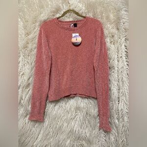 🩷NWT🩷 Love By Design Chenille Crew Neck Sweater, Size XL, Blush